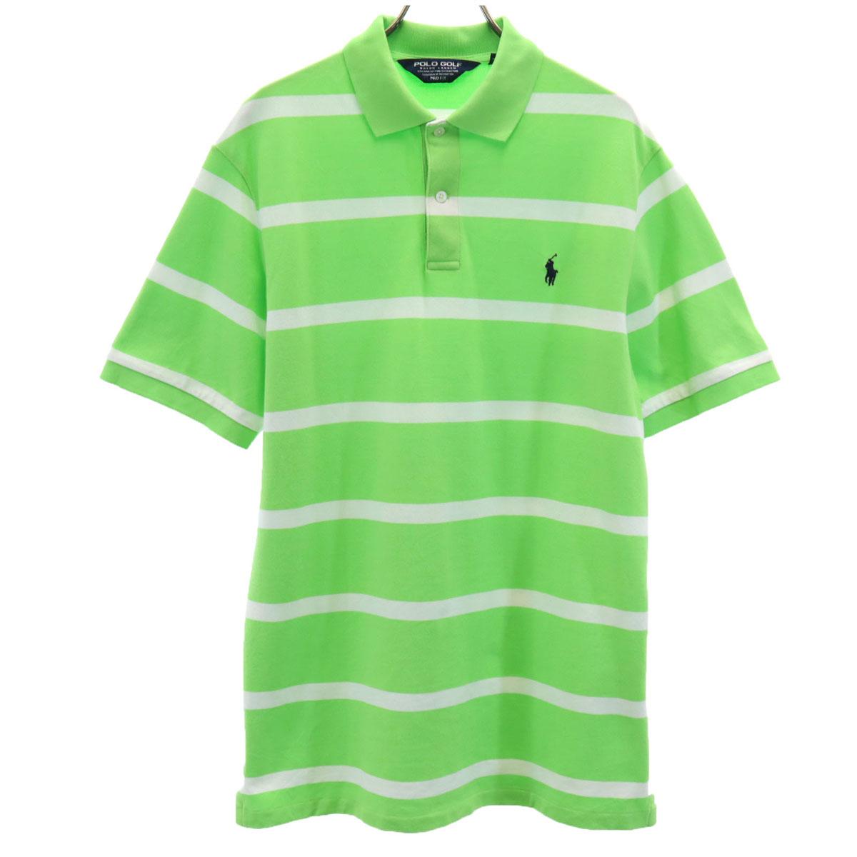 

POLO GOLF RALPH LAUREN Border Pattern Short sleeve Polo shirt M Men s Used