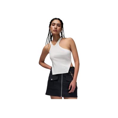V-Ausschnitt Enganliegend Einfarbig Crop Ärmellos Weste Damen Oberteile Weiß FN5799-133