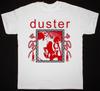 NEUES Duster-Band Retro Kurzarm Baumwolle Weiß Alle Größen Hemd Unisex T-Shirt