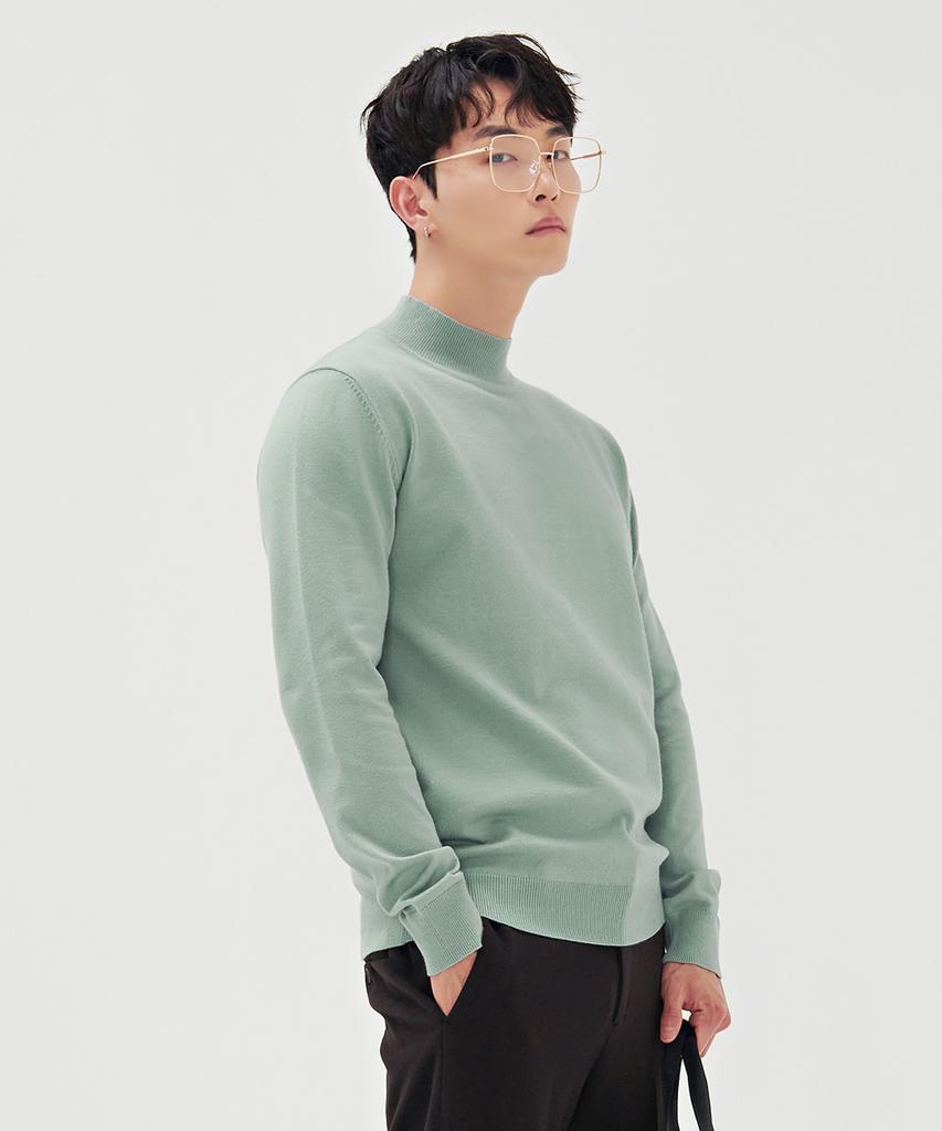 CHASECULT Men'S Basic Mock Neck Sweater-Bfzk5201D0S
