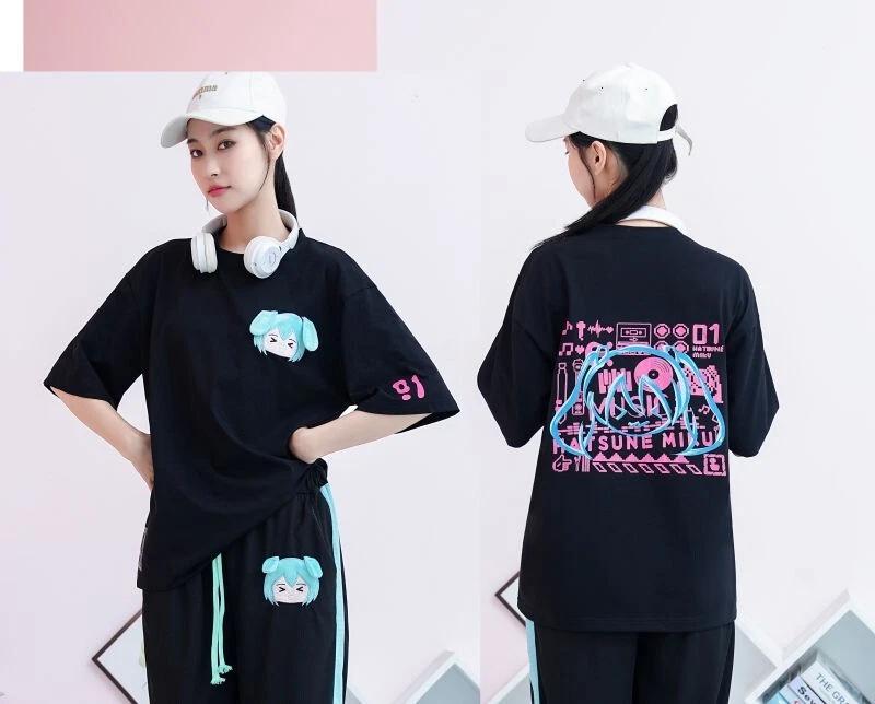 Miku Hatsune Cosplay Anime Manga Sports T-Shirt Tee Cotton Cotton Unisex S