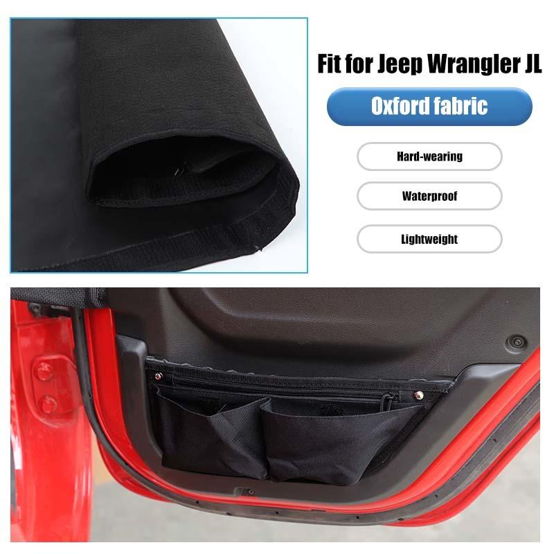 Netz-Aufbewahrungstasche für die hintere Tür Organizer Behälter für Jeep Wrangler JL Für JT Gladiator 2018 Up Verstauen Aufräumen Zubehör