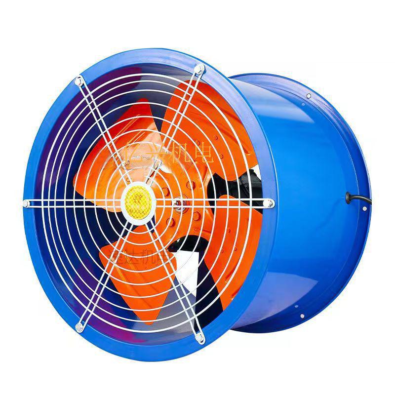 High-Power Axial Flow Barrel Exhaust Fan for Industrial & Commercial Use