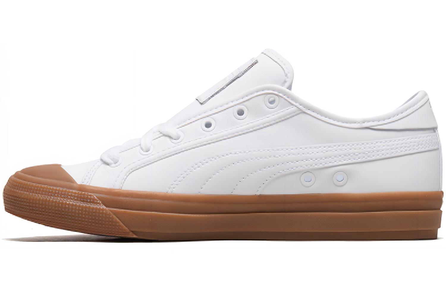 PUMA Capri Leather White/Brown 369244-03 37