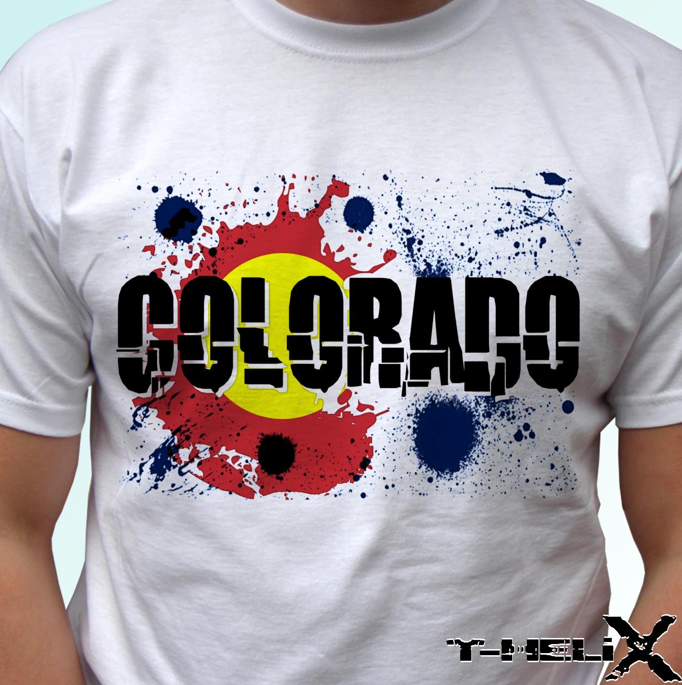 

Colorado flag - white kids boys T-Shirt top USA state design s s kids & baby sizes 160