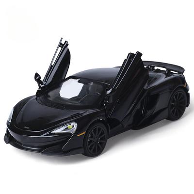 1/32 McLaren 600LT Süper Spor Oyuncak Araba Modeli Diecast Metal Araç Minyatür Sesli ve Işıklı Koleksiyon Çocuklar İçin Hediye
