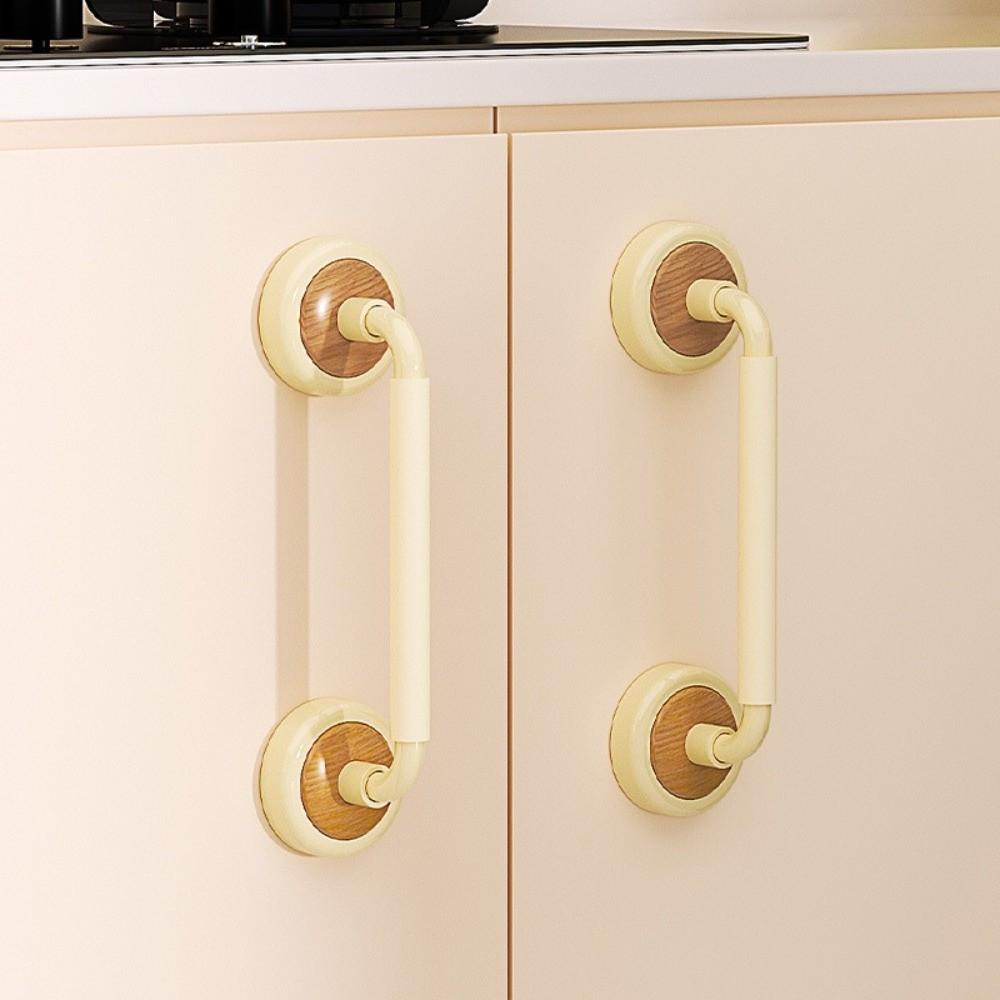 Removable Suction Cup Door Handle Anti-slip Wardrobe Door Handle Glass Door Handrail  Bathroom