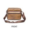 Retro Genuine Leather Men's Shoulder Bags Husband Small Crossbody Messenger Bag Leather Man Zipper Designer Party Bags Gift