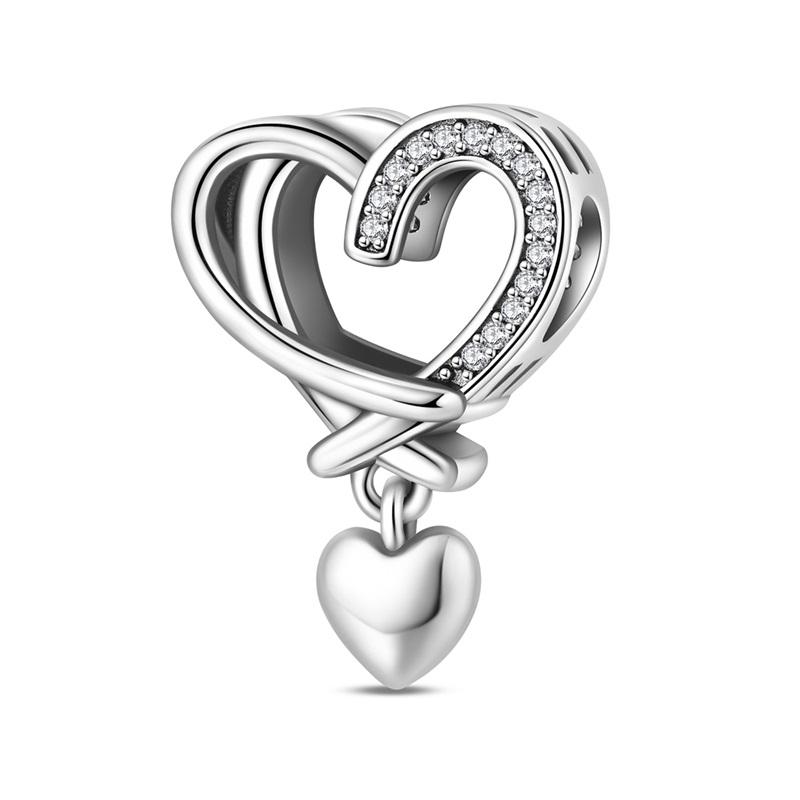 Family Series 925 Sterling Silver Parents Sisters Charms Love Bead Pendant Fit Original Charm Bracelets Women DIY Jewelry Gift