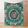 VIKAMA Bohemian Mandala Travel Cover Blanket Living Room Bedroom Decorative Ethnic Art Custom Blanket Full Size Blanket