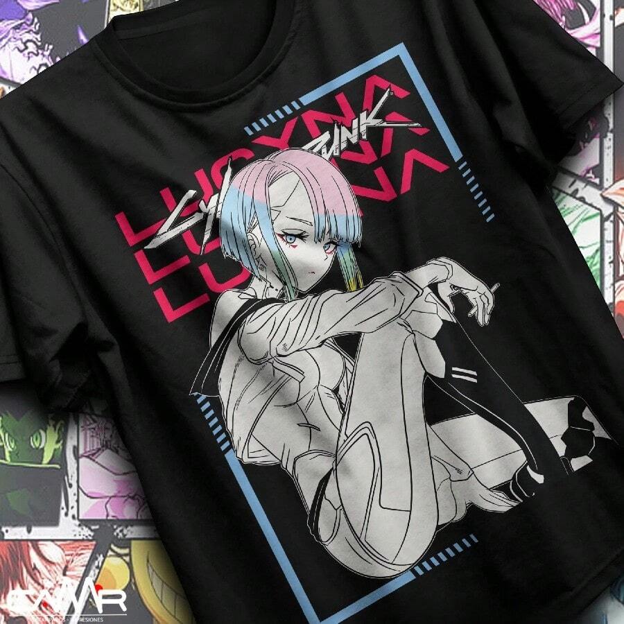 Cyber Edgerunners Shirt TShirt Edge Runners Lucy SIZE S5XL Graphic T Shirts Oversized T Shirt