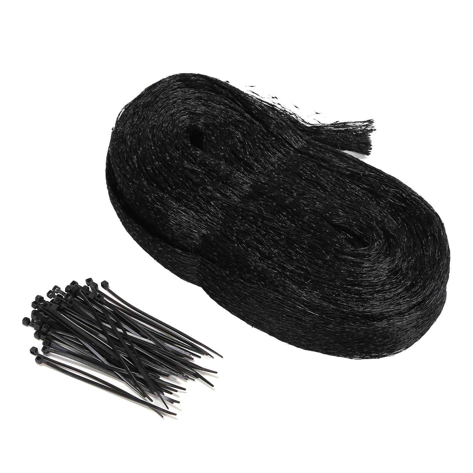 

Bird Netting with 50PCS Cable Ties Nylon Garden Netting Anti Bird Mesh Plant Pest Netting for Vegetable Fruit