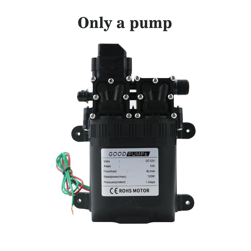 Automatic Diaphragm Water Pump 8L/Min DC12V 120W AUTO Small Safe High Pressure Self Priming Pumps Dual-Core Power Agricultural