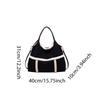 Women Faux Suede Shoulder Bag Lamb Wool Tote Bag Crossbody Bag Large Capacity for Shopping Work