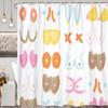 Funny Boobs Shower Curtain, Fun Funky Boobie Body Shower Curtain Set for Adults Bathroom, Colorful Nude Female Fabric Shower Curtain Restroom Bathtub