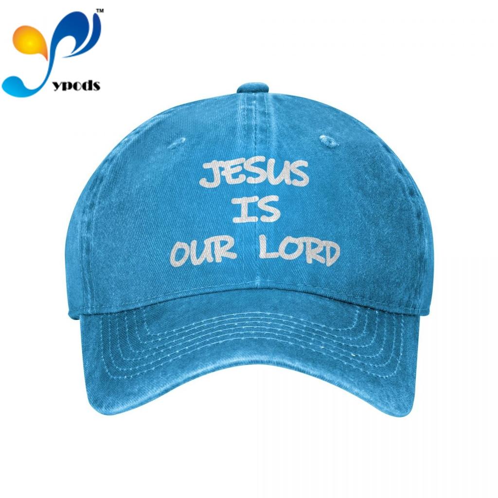 Jesus ist unser Herr, Unisex-Baseballkappe, Unisex-Damen-Snapback-Mütze, Papa-Mütze, Sommer-Sonnenkappe für Unisex- und Damen-Hüte