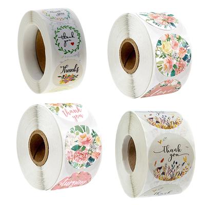 500Pcs/Roll Thank You Sticker For Seal Label Scrapbooking Kraft Sticker Baking J