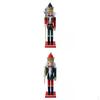 Vintage Wooden Nutcracker Figurine Set for Photography