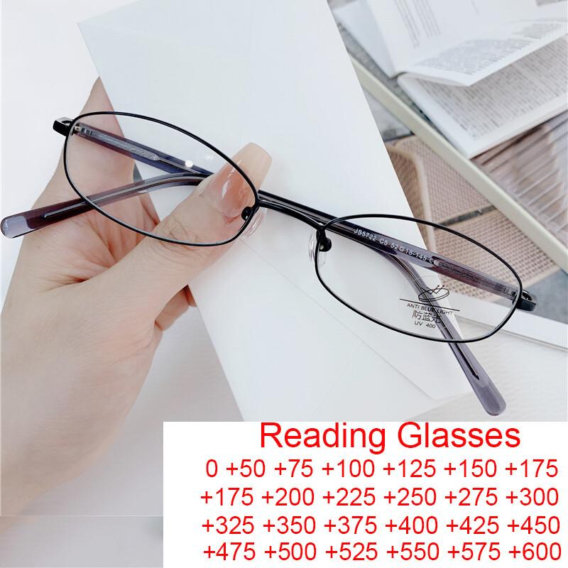High Quality Pure Titanium Reading Glasses For Men Women Retro Metal Frame Oval Eyeglasses Elegant Luxury Small Sun Glasses