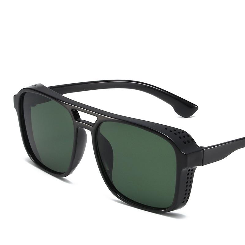 Neue Vintage Sonnenbrille Damen Herren Quadratischer PC-Rahmen Retro-Gläser Mode Designer Marke Sonnenbrillen für männlich weiblich