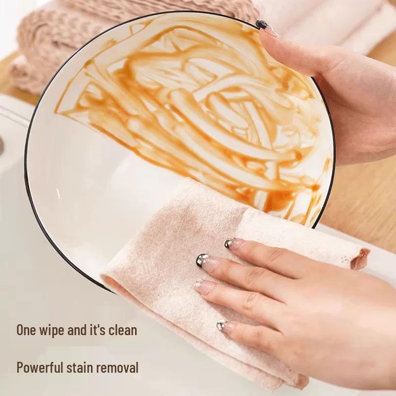 Extra Large & Thick Non-Stick Oil-Absorbing Loofah Dishcloth