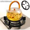 1 Pack Small Stove Stand Gas Wok Ring Stainless Steel Moka Pot Stand Coffee Pot Stand Round Burner Cookware Cooking Accessories