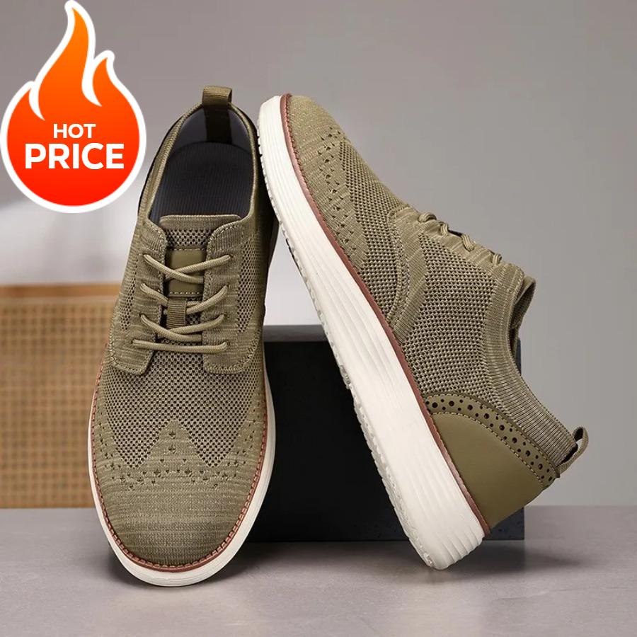 

Outdoor Comfort Lightweight Leisure Shoes Breathable Mesh Walking Shoes Soft Sole Sports Shoes Asgard Men Casual Dress Sneakers 46 сірий