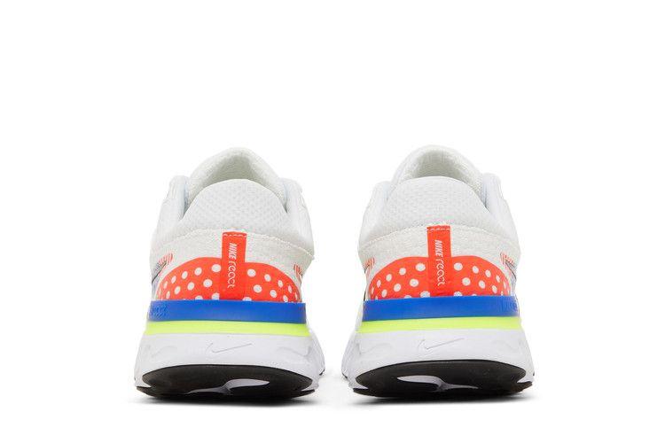 Nike React Infinity Run Flyknit 3 Premium White Volt Racer Blue