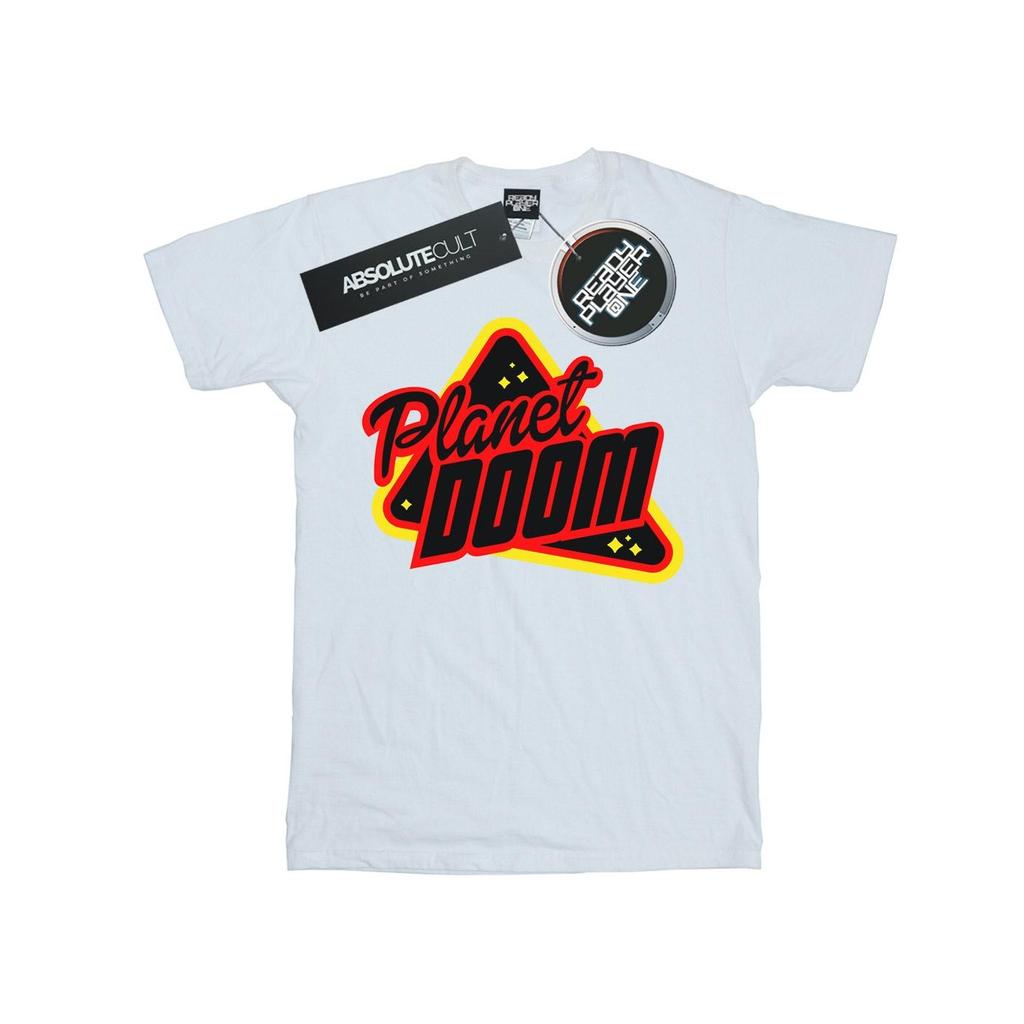 Ready Player One Jungen-T-Shirt mit Planet Doom-Logo