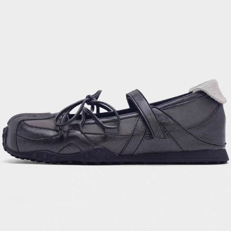 

New Style Sports Flat Shoes Mary Jane 2025 Summer Designer Magic Tape Slip On Ballet Shoes Fashion Lightweight Women Shoes 37