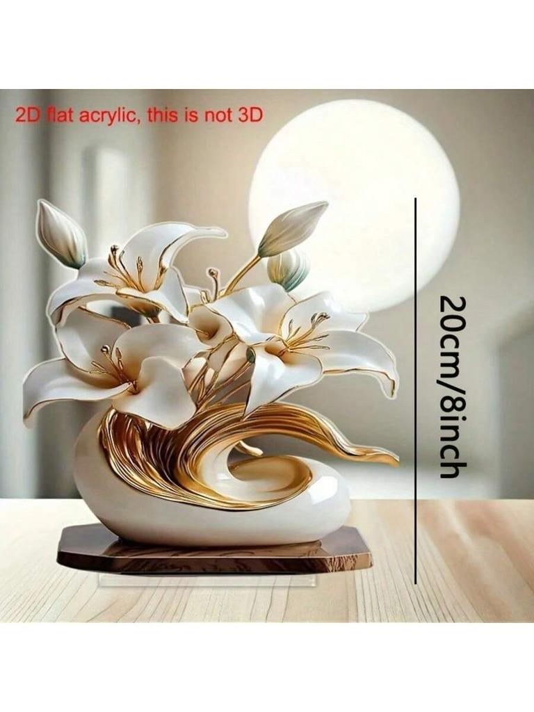 1 Stück Tischblumen-Dekoration - Schreibtisch-Schild, Geeignet für Wohnzimmer-, Schlafzimmer-, Arbeitszimmer- und Bürodekoration