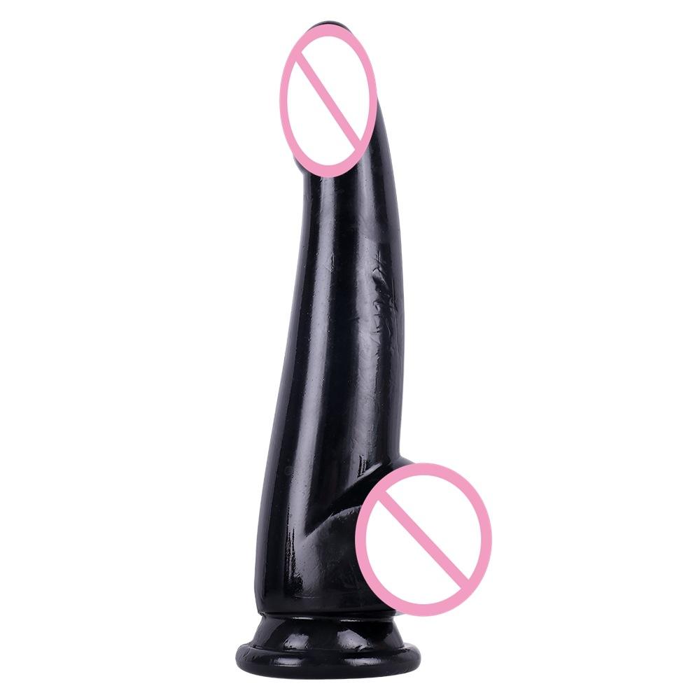 Mixed Color Crystal Anal Plug Penis Women's Transparent Masturbation Stick plus-Sized Small and Medium Color Simulation Dildo Cannon