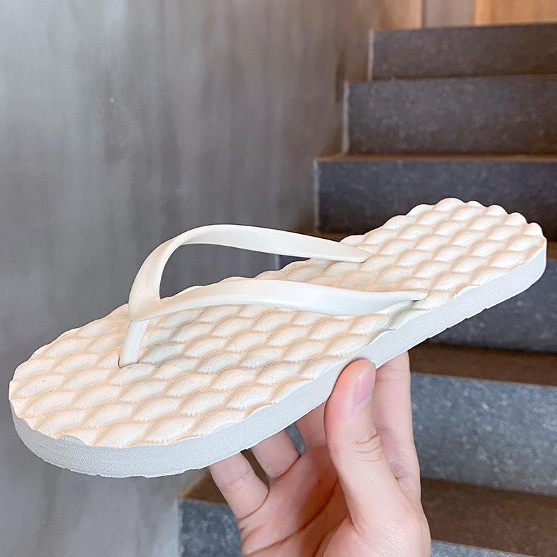 new colorful flip-flops bathing non-slip pinching feet summer travel couple portable cool slippers women's