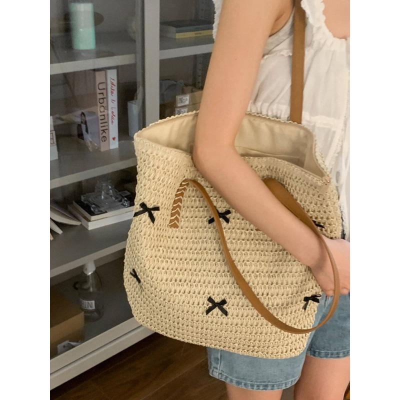 Fashionable Vacation Style Bag - Retro Large Capacity Tote Bag