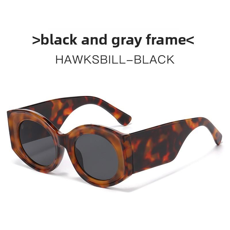 Elliptical Sunglasses Women Men Uv400 Optical Pc Frame For Fashion Travel