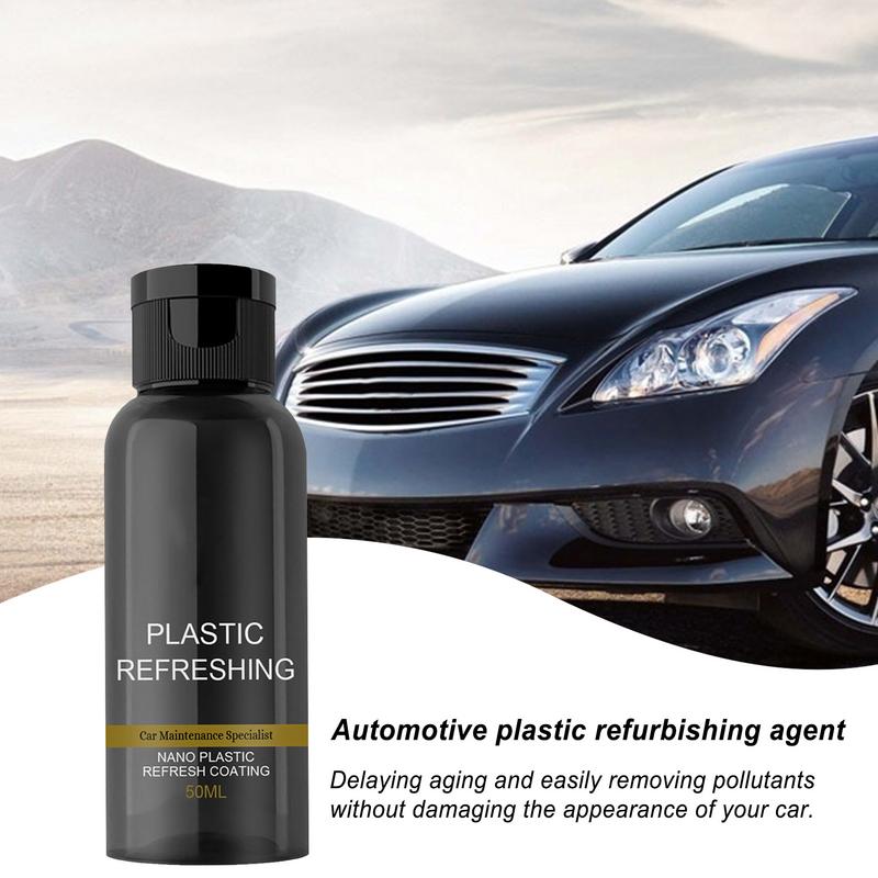 Car Interior Cleaner 50ml Simple Refurbish Agent For Cars Non-Greasy Revitalizing Coating Agent Auto Leather Refurbishment For