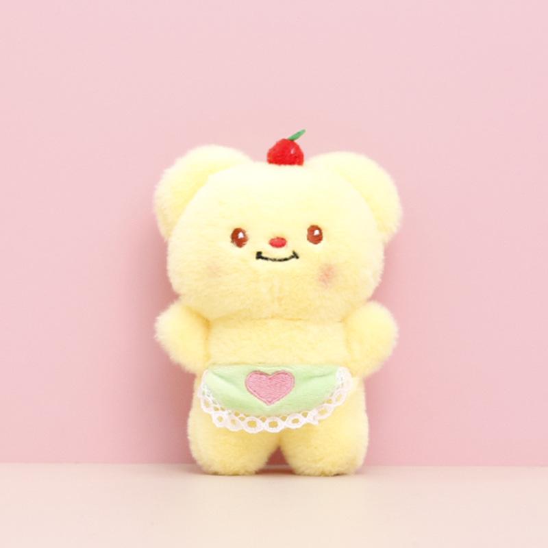 Cute Butter Bear Plush Doll Keychain Pendant