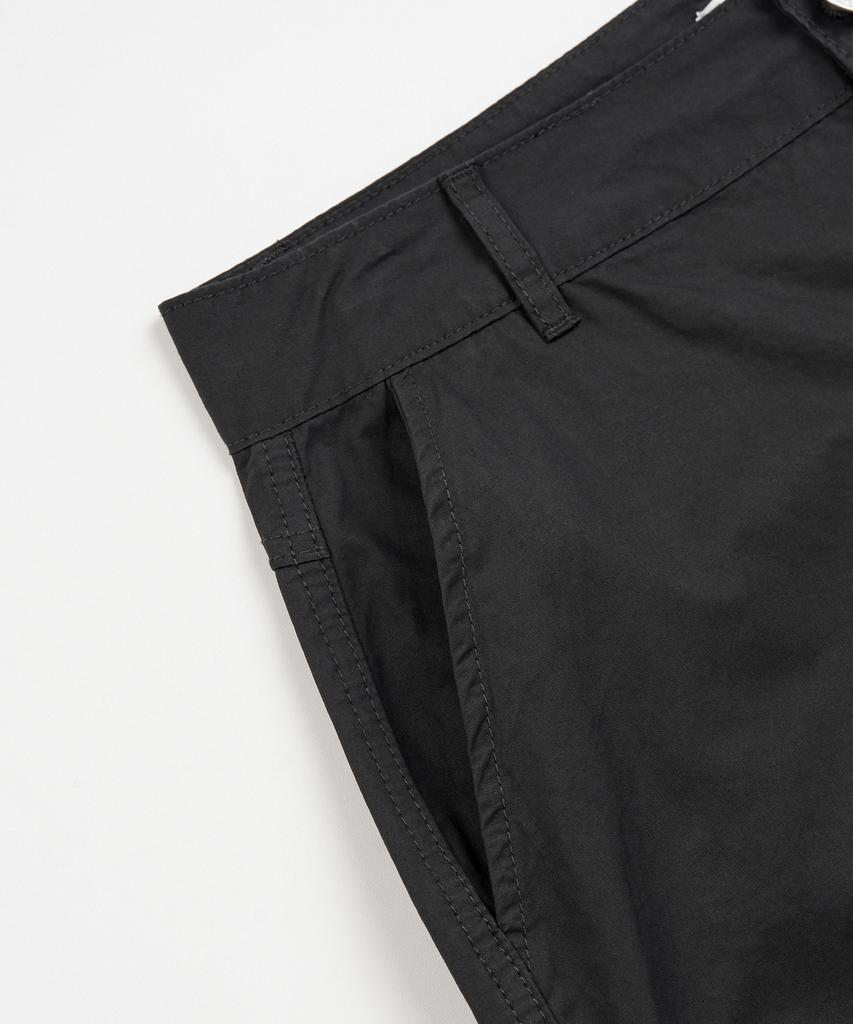 X Container Parachute Cotton Bermuda Pants (Black)