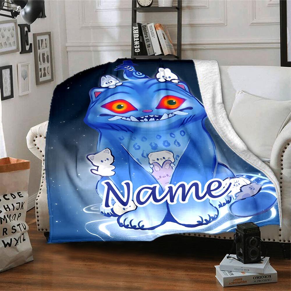 Customizable KPop Demon Hunters19 Throw Blanket – Personalized Name, All-Season Cozy Snug Blanket, Machine Washable, Personalized Blanket