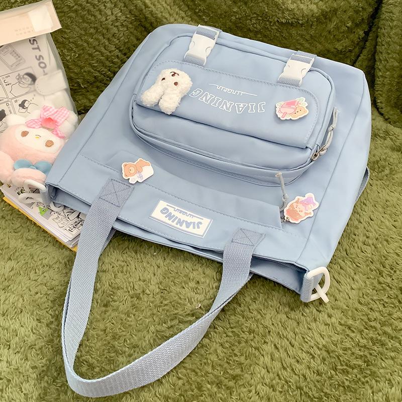 

Учебная сумка Учебная сумка Сумка-тоут Студенческая Девочки Бордовая Холщовая сумка Девочки Сумка через плечо