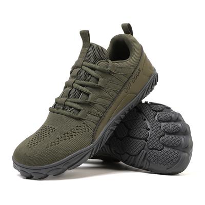 Neue Herrenschuhe Breitere Wanderschuhe Mesh Barfuß Herren Freizeitschuhe Leichter Schuh mit breiter Zehenbox Outdoor Übergröße Herren Sneaker