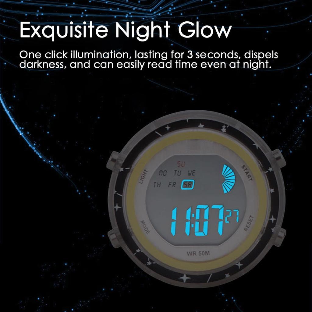 Waterproof Watches for Motorcycle,Luminous Dial Stick-on Bike Mount Clock | Auto Brightness Luminous Watches for Car, SUV