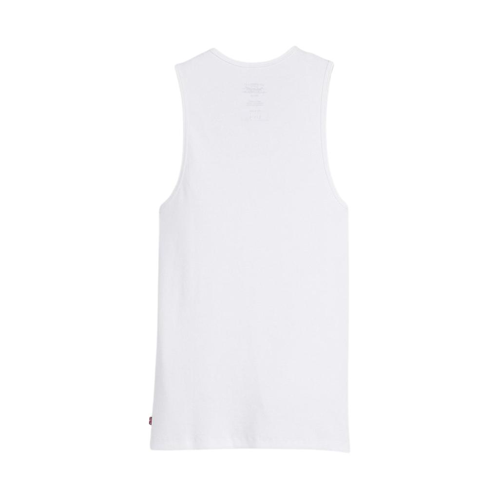 Levis X JJJJound Collaboration FW24 Front Logo Print Crew Neck Tank Top Unisex Tops White 0000X0000