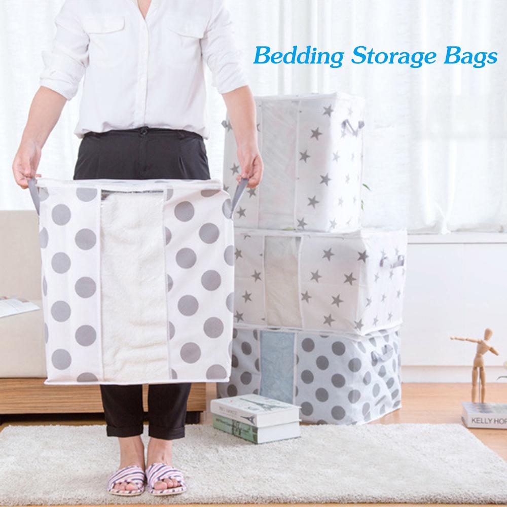 

Foldable Storage Bag Clothes Blanket Quilt Closet Sweater Organizer Box Pouches Fashion Clothes Cabinet Organizer