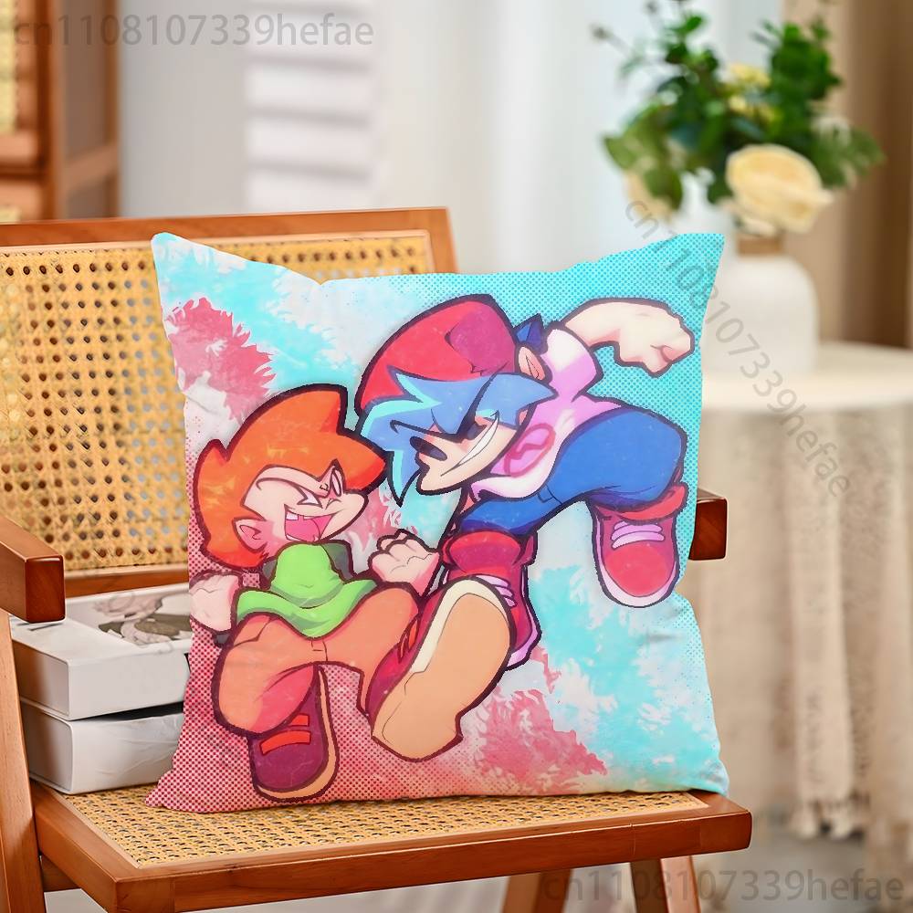 Friday Night FFunkin Game Throw Pillow Case For Decoration 30cm 50cm 55cm Square Home Pillowcase Case