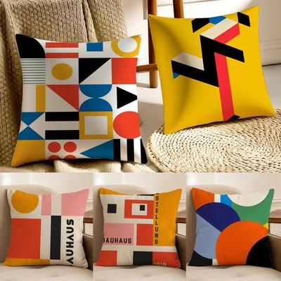 Famous Modern Minimal Design Style BBauhaus Cushion Cover Pillowcase Antidustmite Living Room Sofa Decor Cushion Room