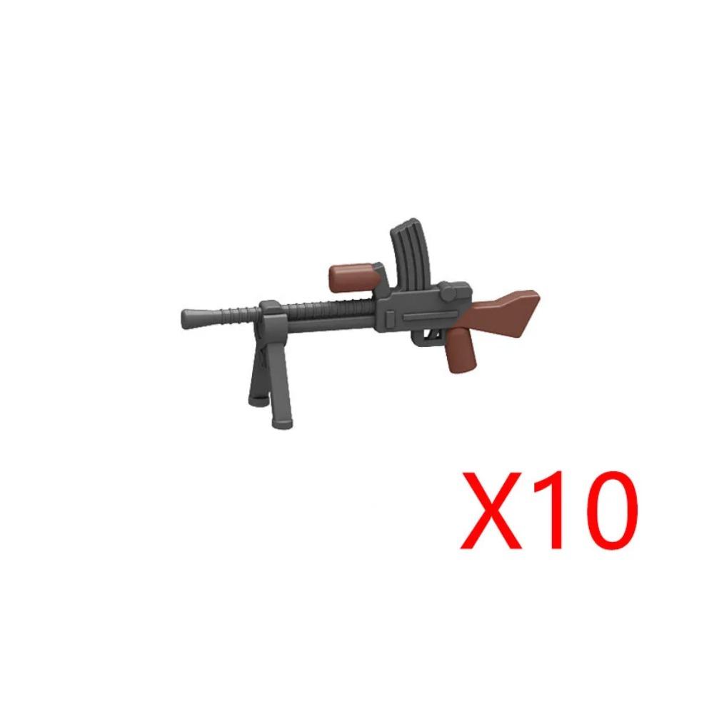 WWI WWII Building Blocks Soldiers Military Accessories Bomb Two-color Gun Mini Brick Weapons Gift Toy AKM Helmet RPG Grenad X026