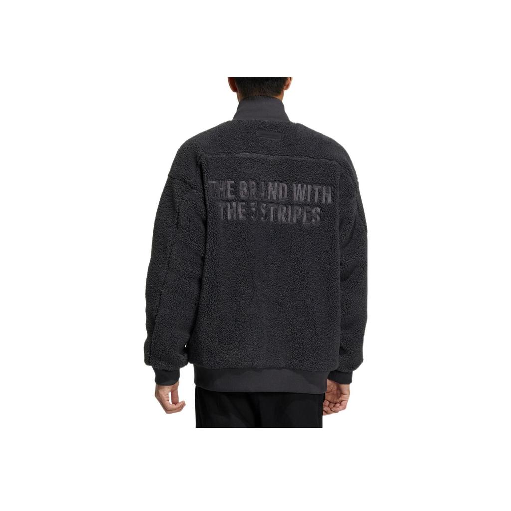 Adidas Chaqueta Deportiva de Forro Polar Hombre Chaqueta Negro Carbón IK3507