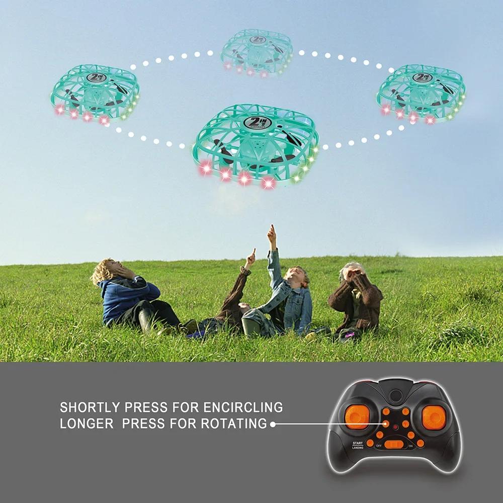 Mini Drone UFO Toys Flying Hand Sensing Induction RC Helicopter Aircraft Quadcopter 360 Toys for Children Christmas Gift