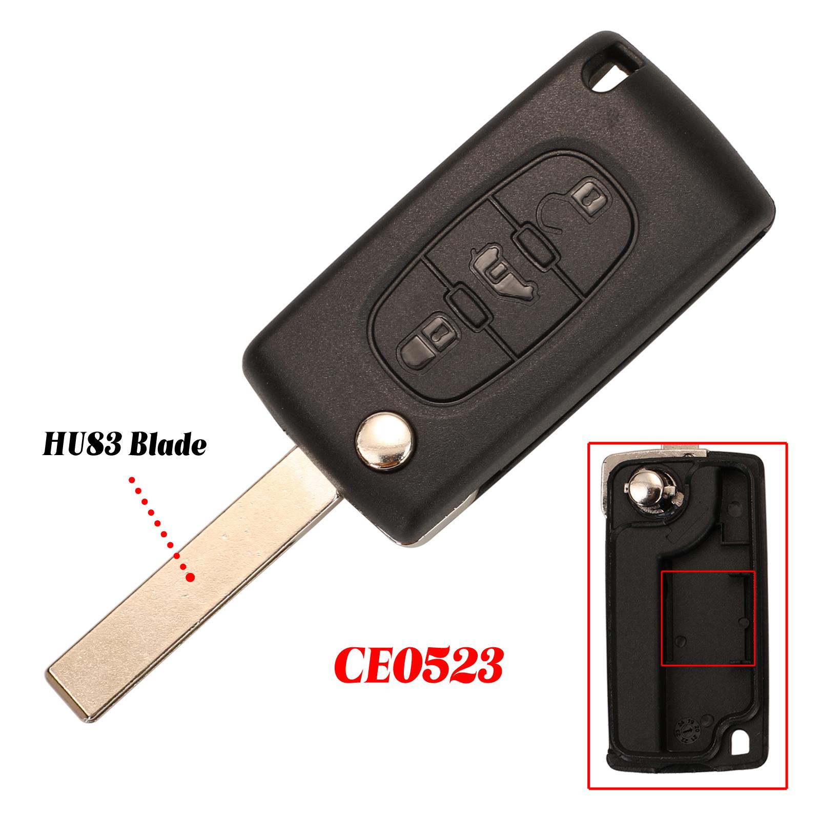 

jingyuqin CE0523/CE0536 Дистанционный ключ от автомобиля для Fiat Scudo для Peugeot Partner Expert для Citroen Berlingo Dispatch (Ван) Удаленный ключ For FIAT океан синий